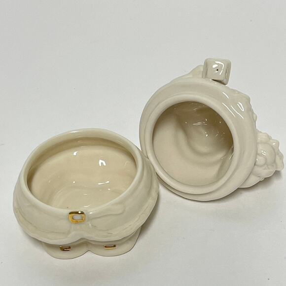 Lenox Roly Poly Porcelain Santa Trinket Box - Picture 6 of 8
